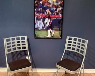 Item 184:  Samsonite Folding Chairs - 16"l x 16"w x 36"h: $24