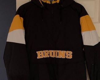 Item 167:  Bruins jacket (size XL):    $35