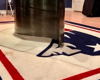 Item 189:  Patriots rug - 66.5" x 91.25" some condition issues:  $95