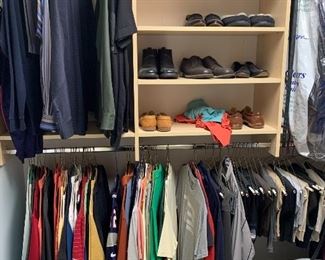 Lots of men's clothing - Lacoste, Vineyard Vines, etc. Make an appointment and come see!