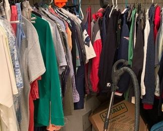 Even more clothing! Bound to be something good! Sizes M-XL - all men's clothing.