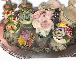 Antique floral decor