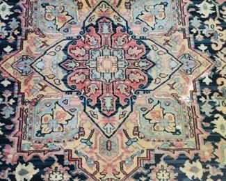 Lovely rug, pictures do not do it justice it is clean like new. 