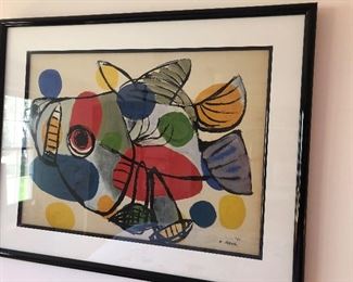 Appel print - framed