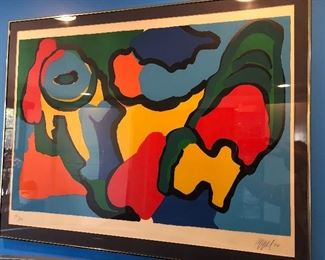 Appel signed/lumbered lithograph - framed