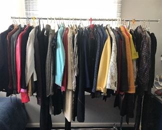 Women's designer clothing, dresses, jackets, sweaters and more - sizes S-M, and 6 - 12