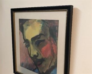 "portrait of a man" - framed print