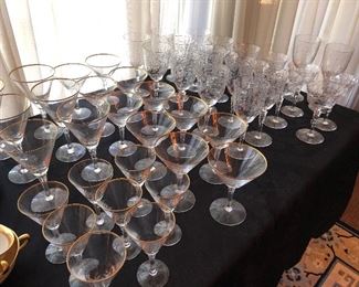 Lenox Glassware and Fostoria glassware