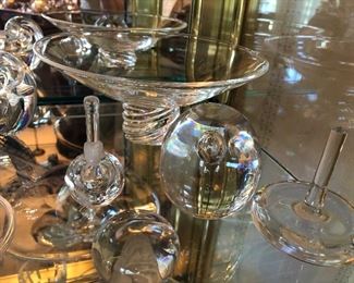 Steuben and Tiffany glassware