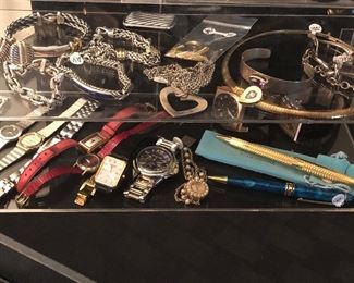 Designer watches - Gucci, David Yurman pieces, sterling and gold