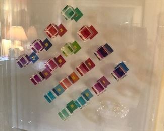 Leonoard Janklow "16mm Float" 3-D acrylic, signed and numbered 3/9