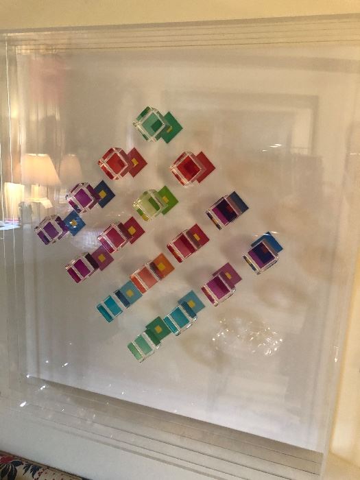 Leonoard Janklow "16mm Float" 3-D acrylic, signed and numbered 3/9