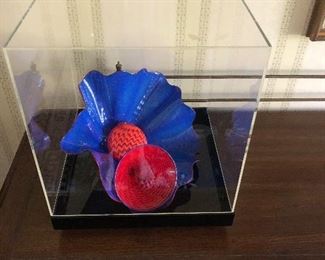 A Chihully blown glass art piece - Perisian Series - excellent condition - bids/offers taken through sale - case is also in excellent condition. Email for more information.