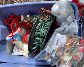 Vintage Ornaments, Lights and Decor $15