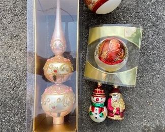 Tree Topper, Pope Ball etc. $18