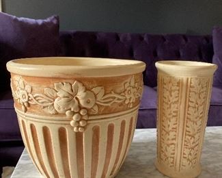 Weller Pottery Left 10 x 9 $50; Right 5 x 9 $30