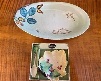 Carlton Ware Jam dish with spoon $30; Carlton Ware Dish $22