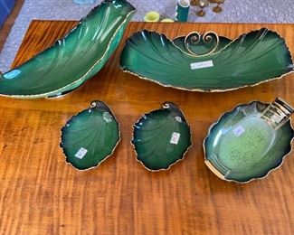 Carlton Ware Bert Royale Left back Boat 7”  $18 Back right 7” $18 Front two small 3-4" $10 each Front right $12