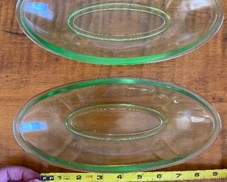 2 Green "boats" $14 set