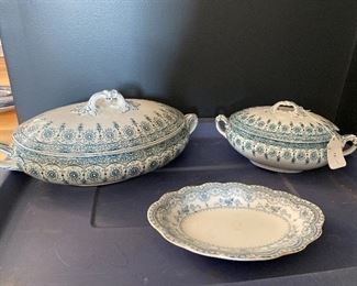Large Covered dish - $65; Small Covered dish - $45; Coordinating platter $25