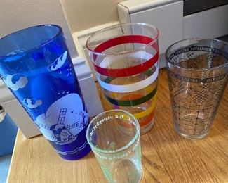 Vintage glass lot, $6