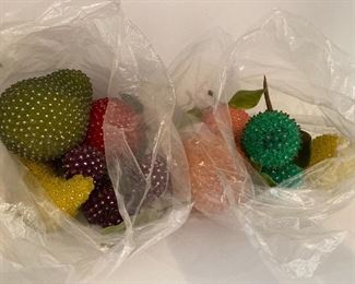 Vintage Sequin beaded Fruit Lot, $48