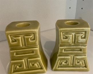 Greek Key Candle Holders $12