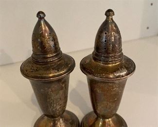 Vintage Sterling Salt and Pepper $30