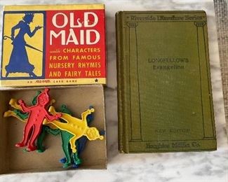Old Maid Characters $22; Longfellow Evangeline $10