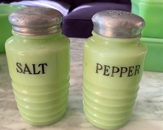 Jadeite Salt & Pepper, $22