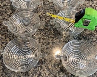 6 Manhattan Tab-handle 4" Bowls $45 