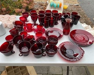 Ruby Red lot $65 ( more pieces in Parts 1 and 2)
