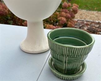 McCoy pedestal $35; McCoy small pot $18