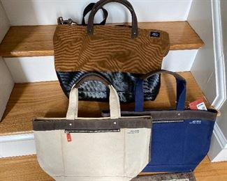 Jack Spade white and blue New $48 each; Brown used $35