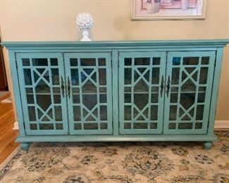 #3	Lightly distressed cabinet from Reflections Home Furnishings72"x18"x39"	 $300.00 
