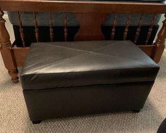#12	Leather storage chest 32"x16"x17"	 $45.00 
