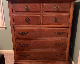 #13	Bassett chest of drawers with 5 drawers 42"x20"x48"	 $125.00 
