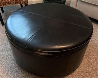 #15	Leather storage ottoman. 31"x15" As in edge.	 $20.00 

