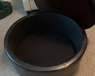 #15	Leather storage ottoman. 31"x15" As in edge.	 $20.00 
