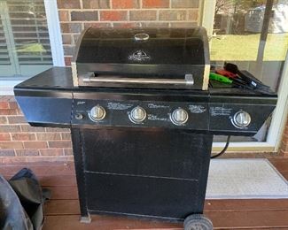 #27	Grill Master 3 burner grill with gas tank and cover	 $75.00 
