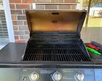 #27	Grill Master 3 burner grill with gas tank and cover	 $75.00 
