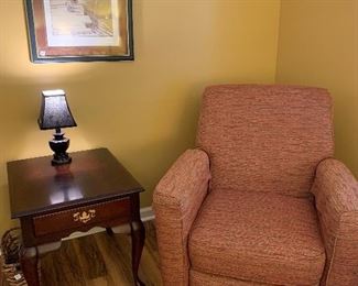 #20	3 Way Recliner red pattern	 $100.00 
