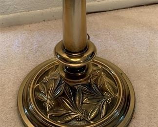 Brass End Table Lamp 56in H x 17in Diameter