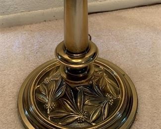 Brass  End Table Lamp	56in H x 17in Diameter	
