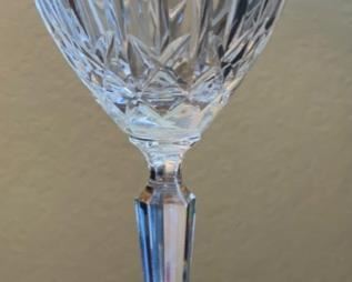 10 pc Waterford MOURNE Claret Wine Glasses Set of 10 Ireland 2002 7 5/8” H x 2 7/8” Diameter at top