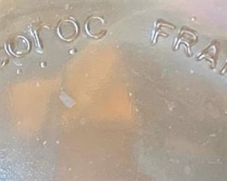 Set of 6 Arcoroc France Octime Clear Glass Cups/Saucers