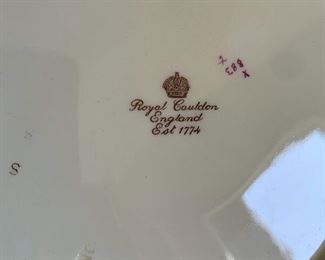 4pc Royal Cauldon Plates 11.25in Diameter