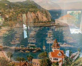*Signed* Michael J. Lavery Classic Catalina Litho Framed Art	37x50x2in	
