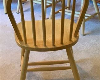 4pc Natural Pine Windsor Style Chairs	36x18x18in	HxWxD
