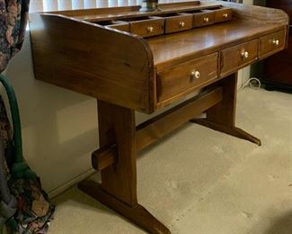 Antique Country Pine Trestle Desk	35x52x36inH	 HxWxD

